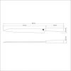Ніж для суші Tramontina Sushi Silver Yanagiba, 330 мм 24230/043