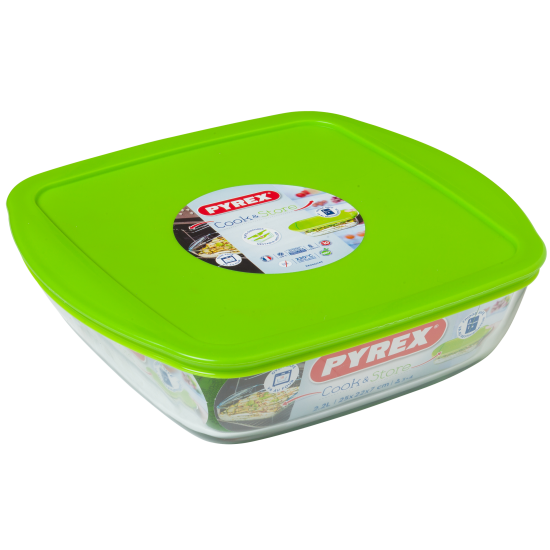 Форма з кришкою Pyrex Cook&Store, 25х22х7 см 212P000/7645