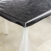 Клейонка ПВХ силіконова прозора Лазер 1,37*20м Glitter Silver
