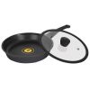 Сковорідка глибока 28см скл.кришка Ringel Zitrone Black RG-2108-28 BL-R