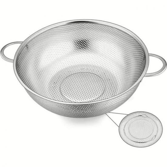 Дуршлаг 22см нерж.сталь с двумя ручками EB-18228
