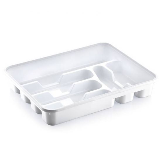 Лоток-фраже для столових приладів білий 14001