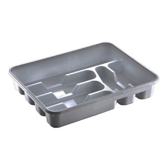 Лоток-фраже для столових приладів сірий 14001