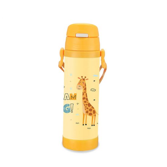 Термос 500мл детский с силик.трубочкой Giraffe MR-1640-50-D
