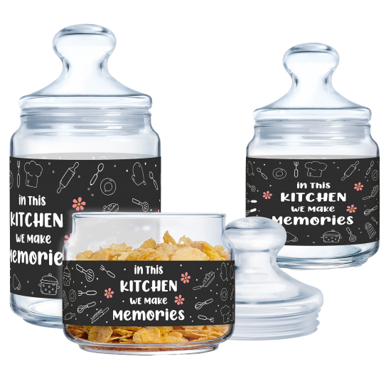 Набір банок Luminarc Club Kitchen Memories, 3х0.5, 0.75, 1 л X1073