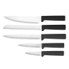 Набор кухонный 10-пр. ножи + доски разделочные 4шт на подставке Black MR-1412