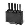 Набор кухонный 10-пр. ножи + доски разделочные 4шт на подставке Black MR-1412