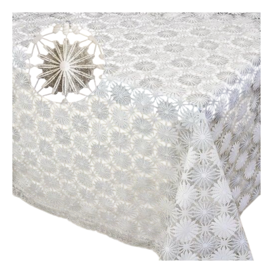 Клейонка Lace Ажур 1,32*22м 006 F Silver