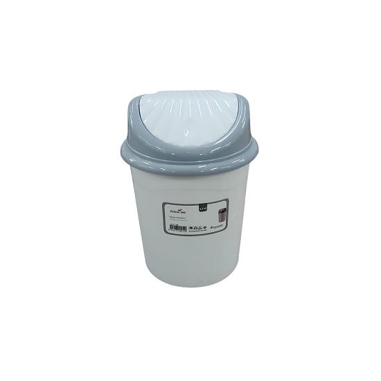 Мусорное ведро 1,7л Shell бело-серый 4151 00