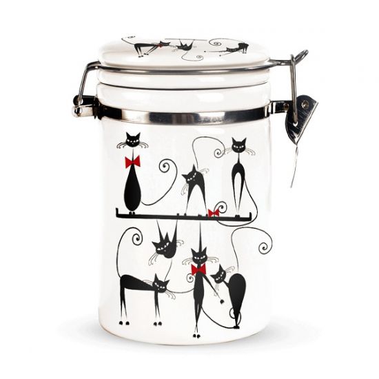 Чорна кішка Ємність 1,2л для сипучих з замком БЕЗ.упак. 631-12/1