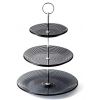 Блюдо 3-х рівневе 15см 20см 25см Viva Monaco Black S3020T/S3