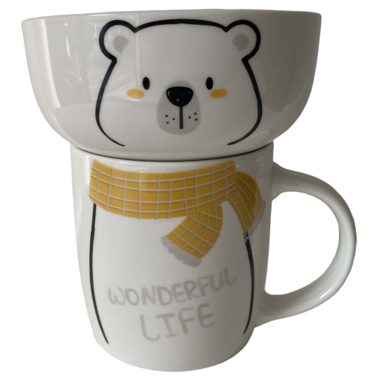 Набір для сніданку Limited Edition Happy Bear, 2 предмети JSD06