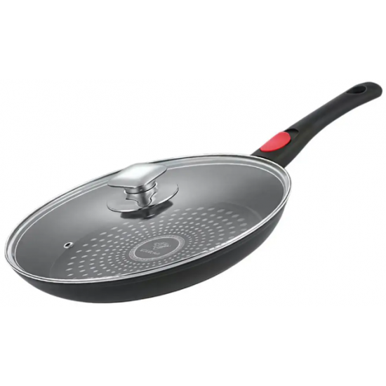 Сковорода 24см антипр.бриллиантовое покрытие стк.крышка съемная ручка BN-432