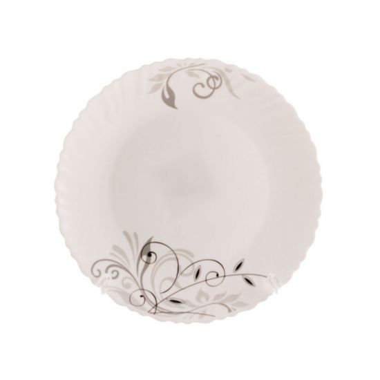 Tracery Тарілка мілка №8,5 склокераміка Хвилястий край Мереживо O30085CE (по 6шт в уп)