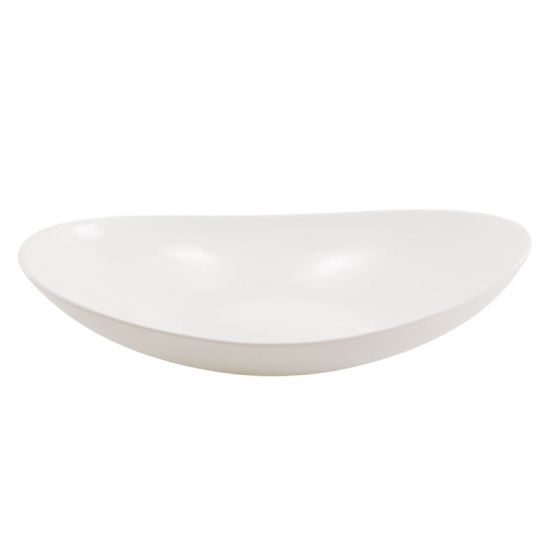 WHITE Тарелка глубокая овальная №9 стеклокерамика LCSP90 (по 6шт в уп)