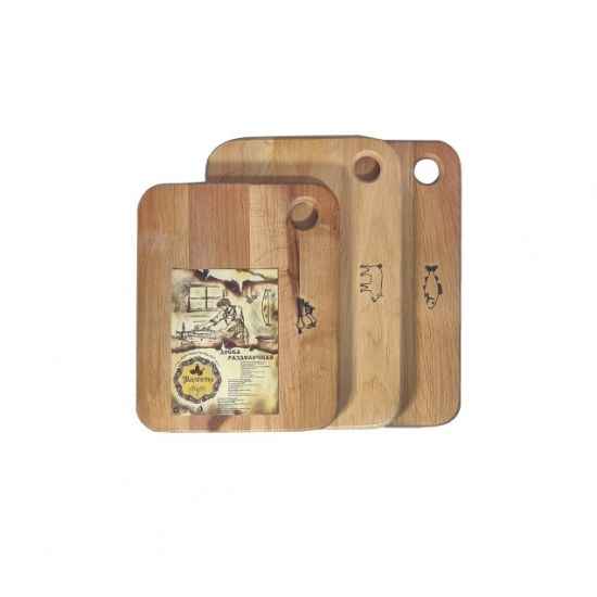 Набор досок обрабатывающих 3-пр. 20*30*4,5см дерево 8912