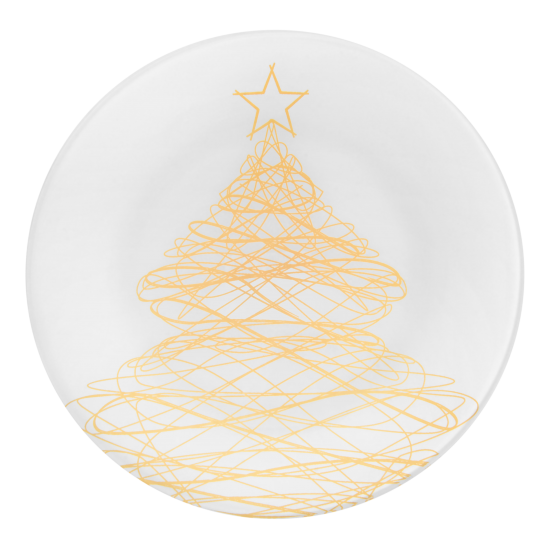 Тарілка Viva NY Tree Gold, 25 см S3010-2