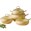 Набір посуду 8-пр. 3,0л 4,8л 7,0л сковорідка 28см антипр.покриття мармур EB-12947