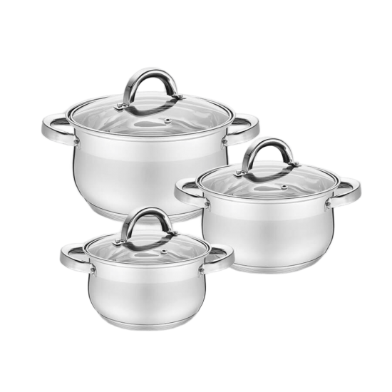 Набор посуды 6-пр. 1,8л 2,5л 3,5л MR-3522-6M