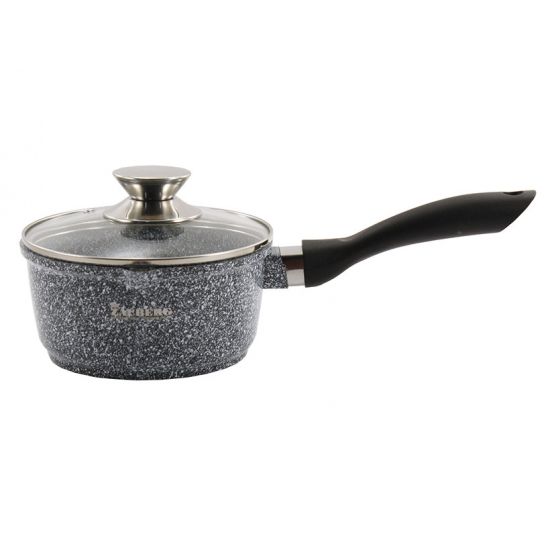 0720-SN Ковш 2,3л антипр.покрытие стк.крышка индукция Мрамор