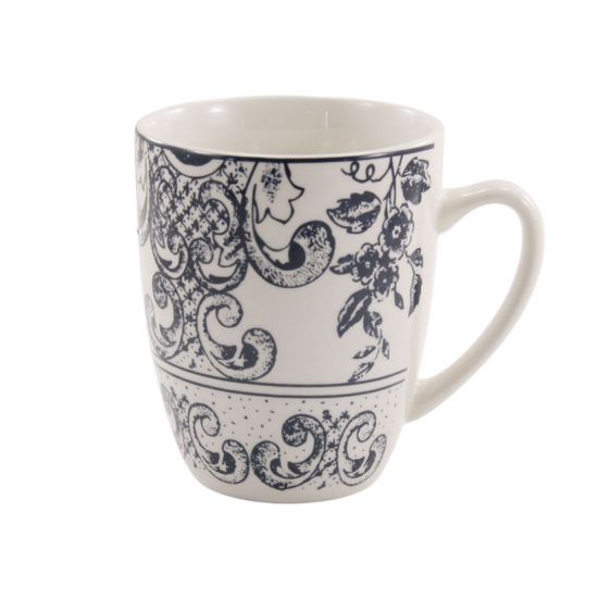 Узор Кружка фарфоровая 330мл CLW 19 (по 6шт в уп)
