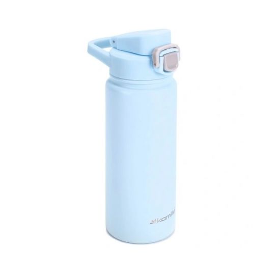 Термос-пляшка 600мл спортивна нерж.сталь блакитний 2178