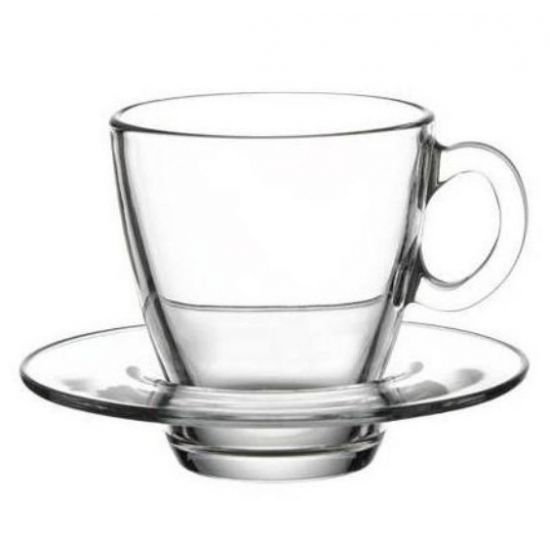 Аква чашка з блюдцем кави 70мл 95756