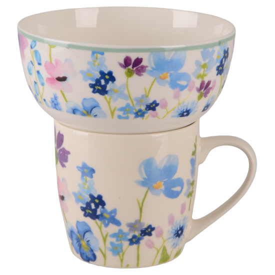 Набір для сніданку Limited Edition Flowers Blue, 2 предмети B497,B80-SU2742A