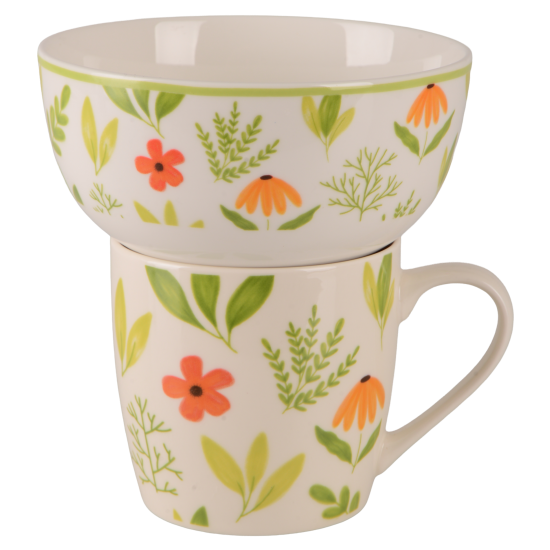 Набір для сніданку Limited Edition Flowers Green, 2 предмети B497,B80-SU2742B