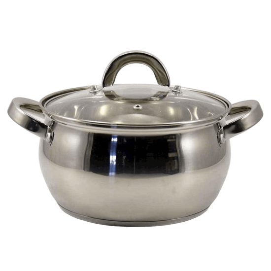 ZB-A-4S Каструля сферична 4,0л нерж.сталь скл.кришка