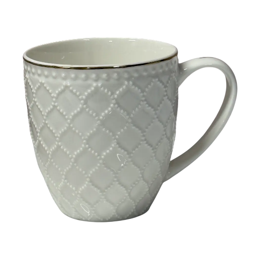 Pearl Кухоль 400мл порцел. білий Перлина