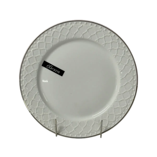 Pearl Тарілка мілка 7" d-17,5см порцел. білий Перлина