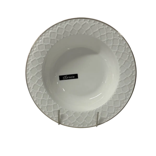 Pearl Тарілка глибока 9" d-23см порцел. білий Перлина