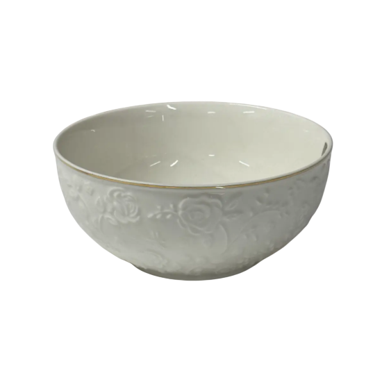 Pose Салатник 9" d-23см порцел. білий Троянда