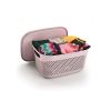 Кошик з кришкою 9,0л 33*24,2*16,5см Drop Design ніж-рожевий M-1164