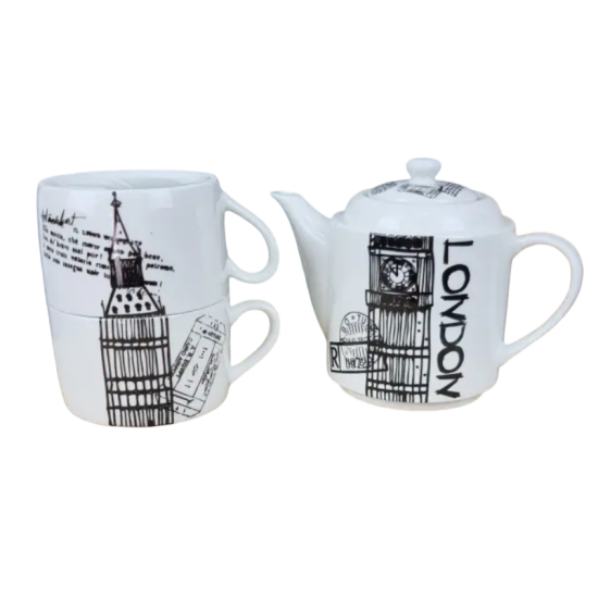 40 Набір 3-пр. 2*240мл заварник 450мл City