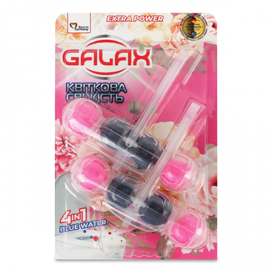 Средство для чистки унитаза Galax Das PowerClean 2×55 г Цветочная свежесть 005384