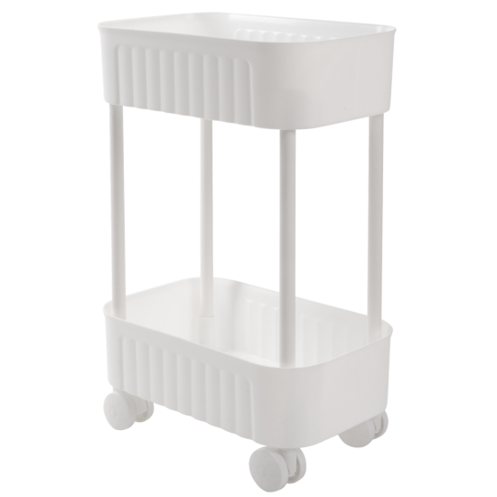 Этажерка 2-х ярусна Violet House 6021 Honeycomb WHITE 17х27х43 см 6021