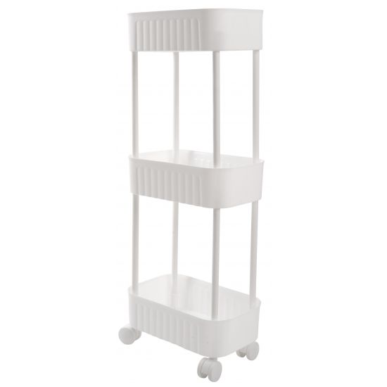 Етажерка 3-х ярусна Violet House 6020 Honeycomb WHITE 17х27х73 см