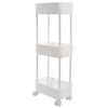 Етажерка 3-х ярусна Violet House 6020 Honeycomb WHITE 17х27х73 см