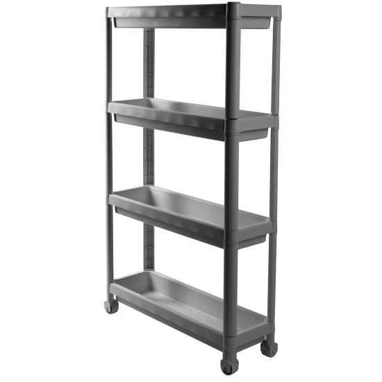 Етажерка 4-х ярусна Violet House 6014 Long Shelf GREY 54х18х91 см 6014 Long Shelf 4 пол. GR