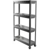 Етажерка 4-х ярусна Violet House 6014 Long Shelf GREY 54х18х91 см 6014 Long Shelf 4 пол. GR