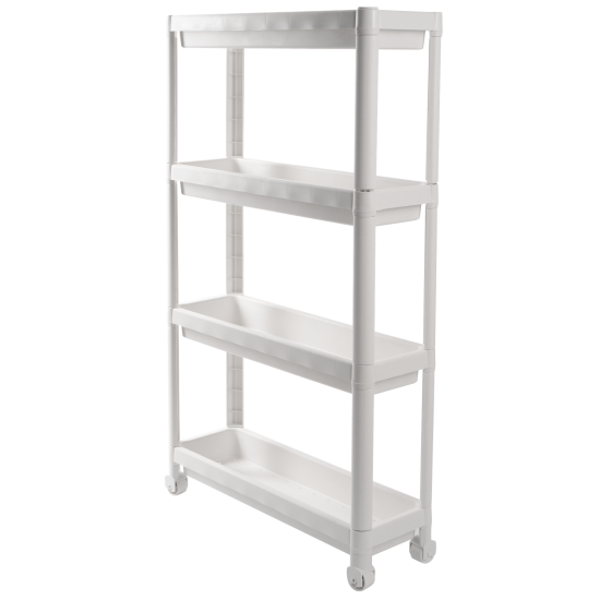 Етажеркая 4-х ярусна Violet House 6014 Long Shelf WHITE 54х18х91 см