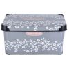 Контейнер Violet House 0647 Decor Antrasit Flower з/кр. 10 л