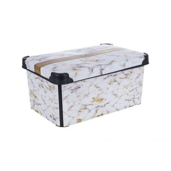 Контейнер VIOLET HOUSE DECOR Marble WHITE 0647