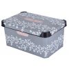 Корзина 10л с/кр Violet House Decor Antracite Flowers 0647