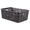 Корзина Violet House 0504 “Ажур” Dark Grey 14 л