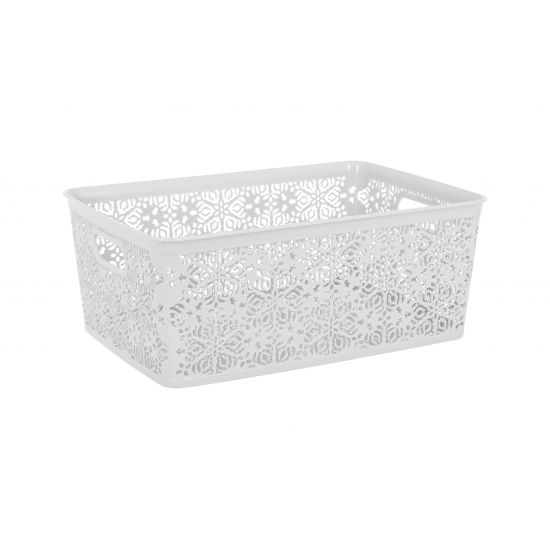 Кошик VIOLET HOUSE WHITE Ажур 0504 №4 Ажур W б/кр. 14 л