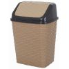 Корзина для мусора VIOLET HOUSE 0752 Роттанг BEIGE с крышкой 10 л