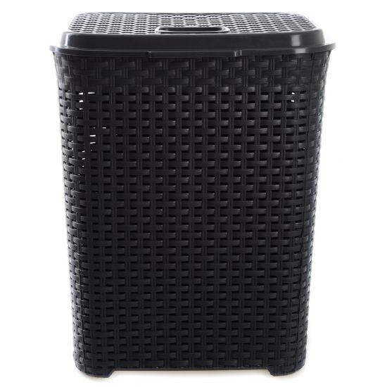 Корзина для белья Violet House 0778 “Ротанг” Anthracite 45 л